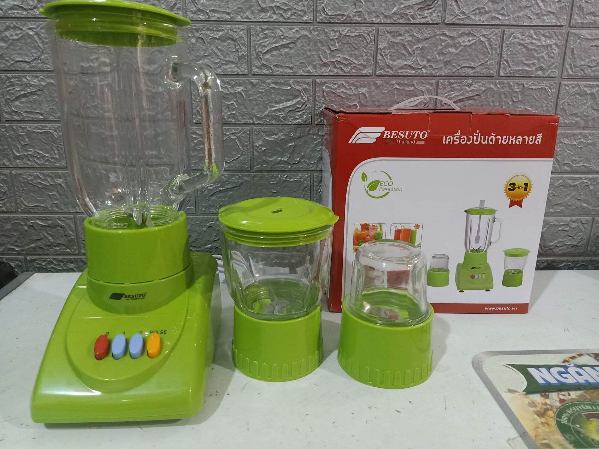 Máy xay sinh tố besuto 3 cối