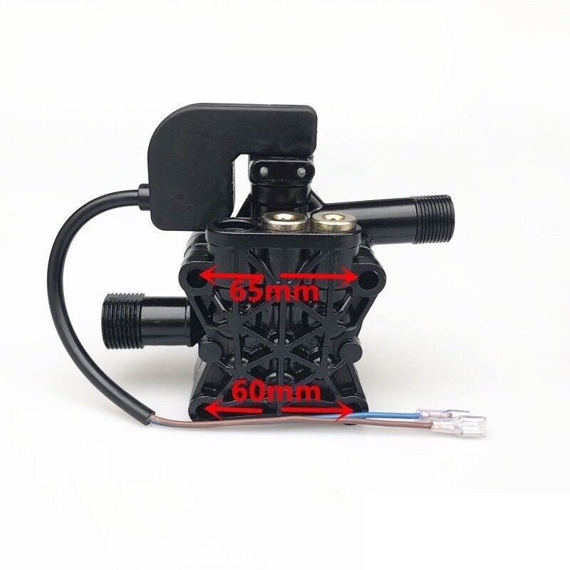 Đầu bơm áp lực máy rửa xe mini kèm rơ le