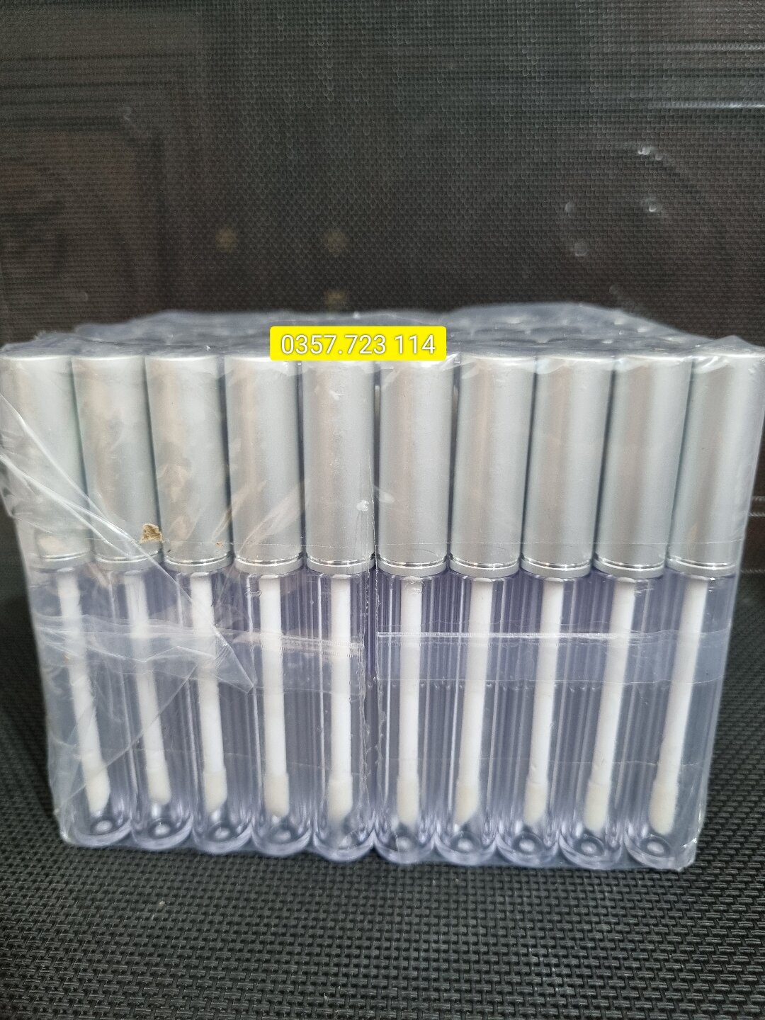 Vỏ lip môi 3.5ml nắp bạc 1 viền
