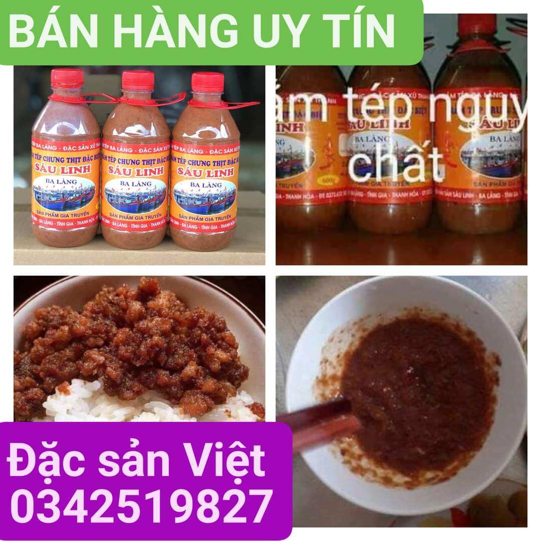 Combo 3 chai mắm tép ba làng thanh hóa .