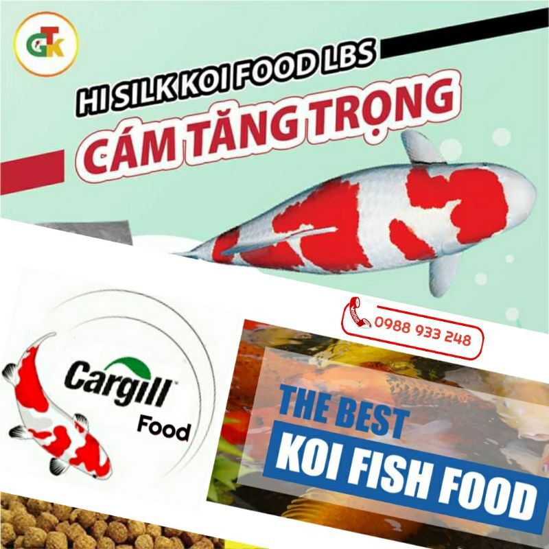 [Sỉ] 10kg Cargill 7924S dành cá Chép▪︎ cá Koi