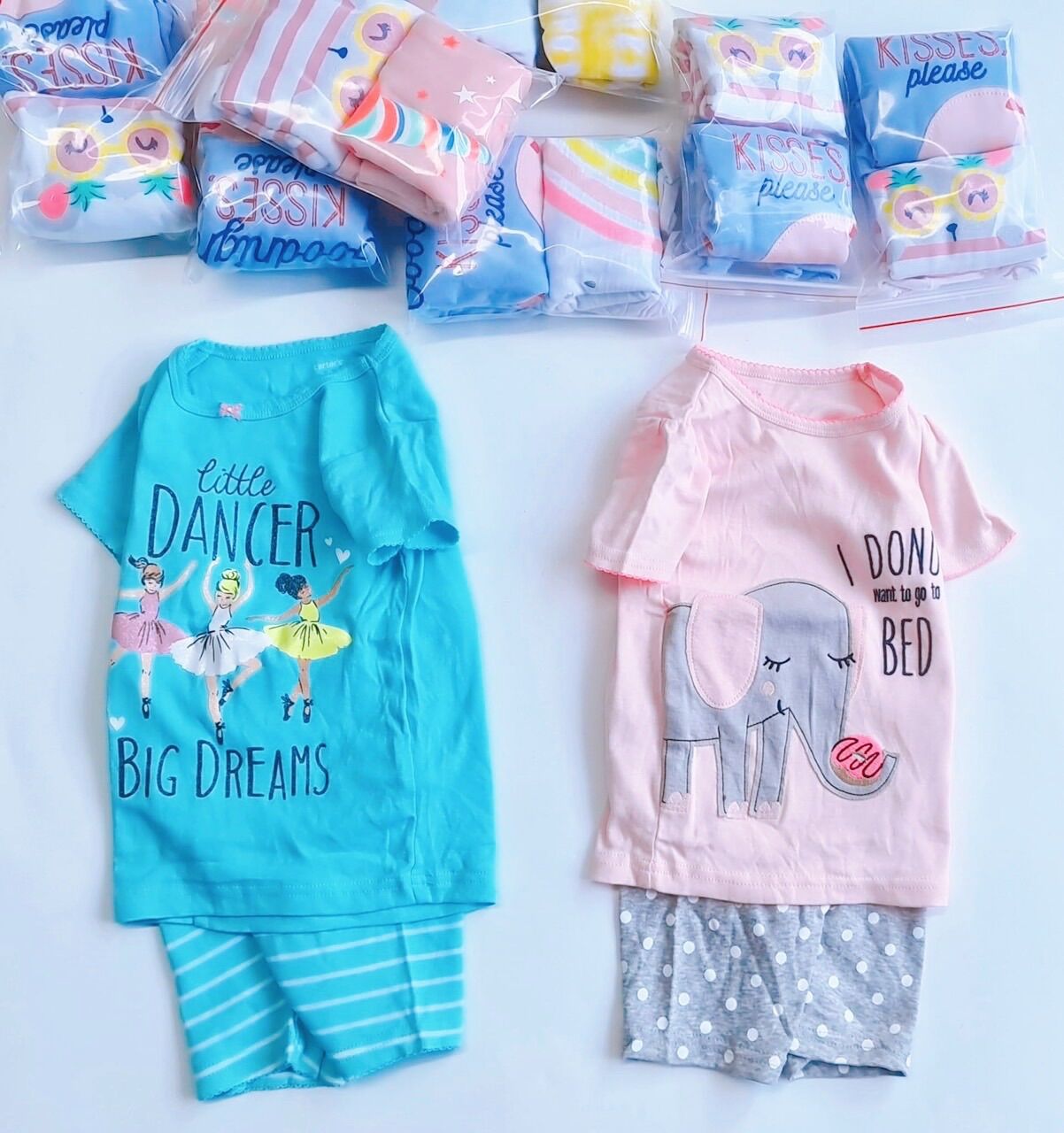 Set 2bộ bé gái Carters xuất dư 6m-5y/đồ bộ bé gái carter/ đồ bộ mặc nhà bé gái Bibo store