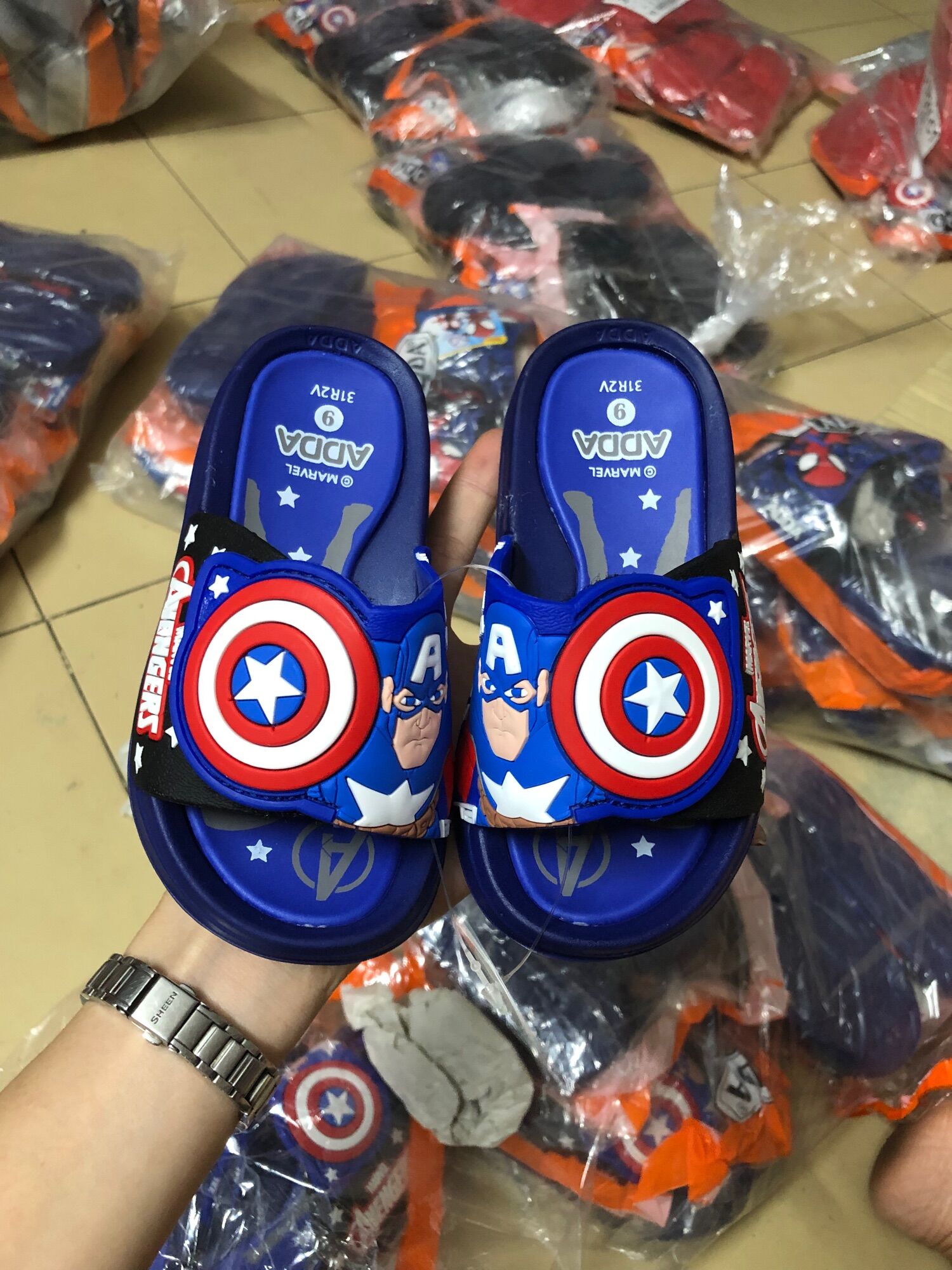 Dép bé trai- Dép adda siêu nhân 31r2v ThaiLan(Mẫu mới)