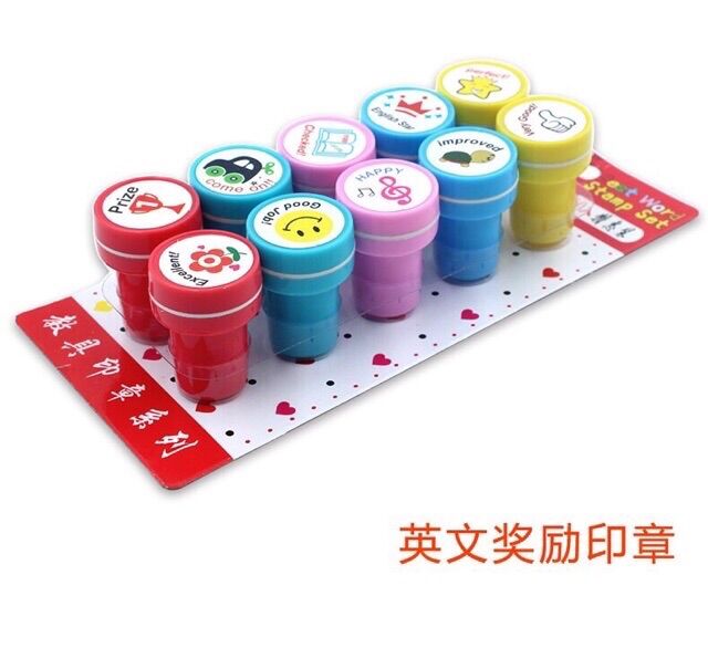 Vỉ 10 dấu mặt cười và cô khen