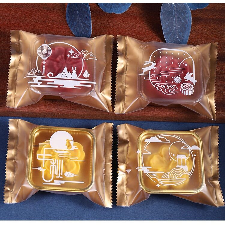 Túi đựng bánh trung thu thỏ mờ 50g /75g/ 125g 100c