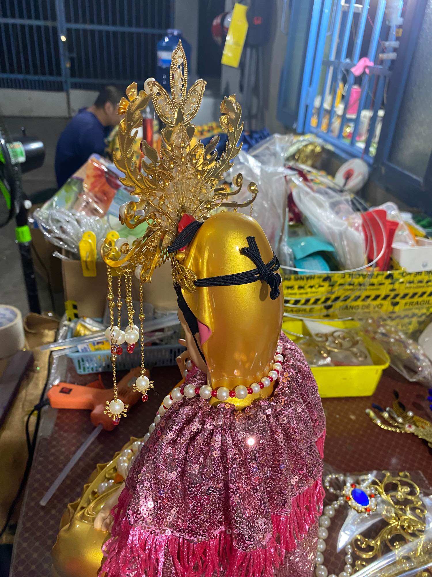 Áo choàng mẹ quan âm ( tượng 30-40cm)