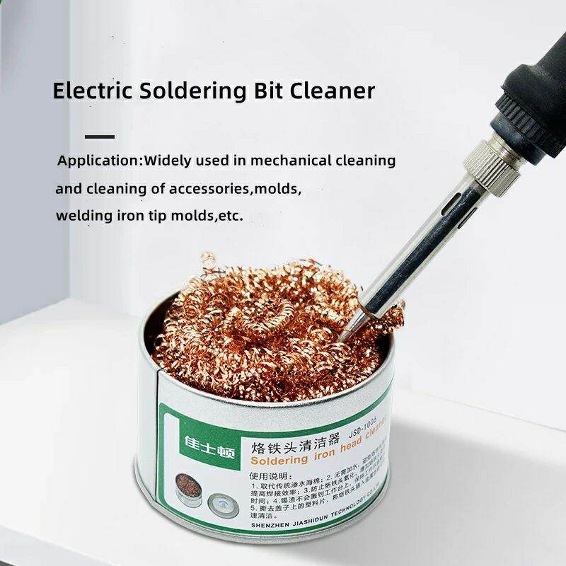 Bùi nhùi làm sạch đầu mũi hàn kèm chân đế
