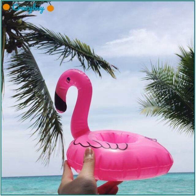 Phao nhỏ bóng bơm hơi giữ cốc hồng hạc