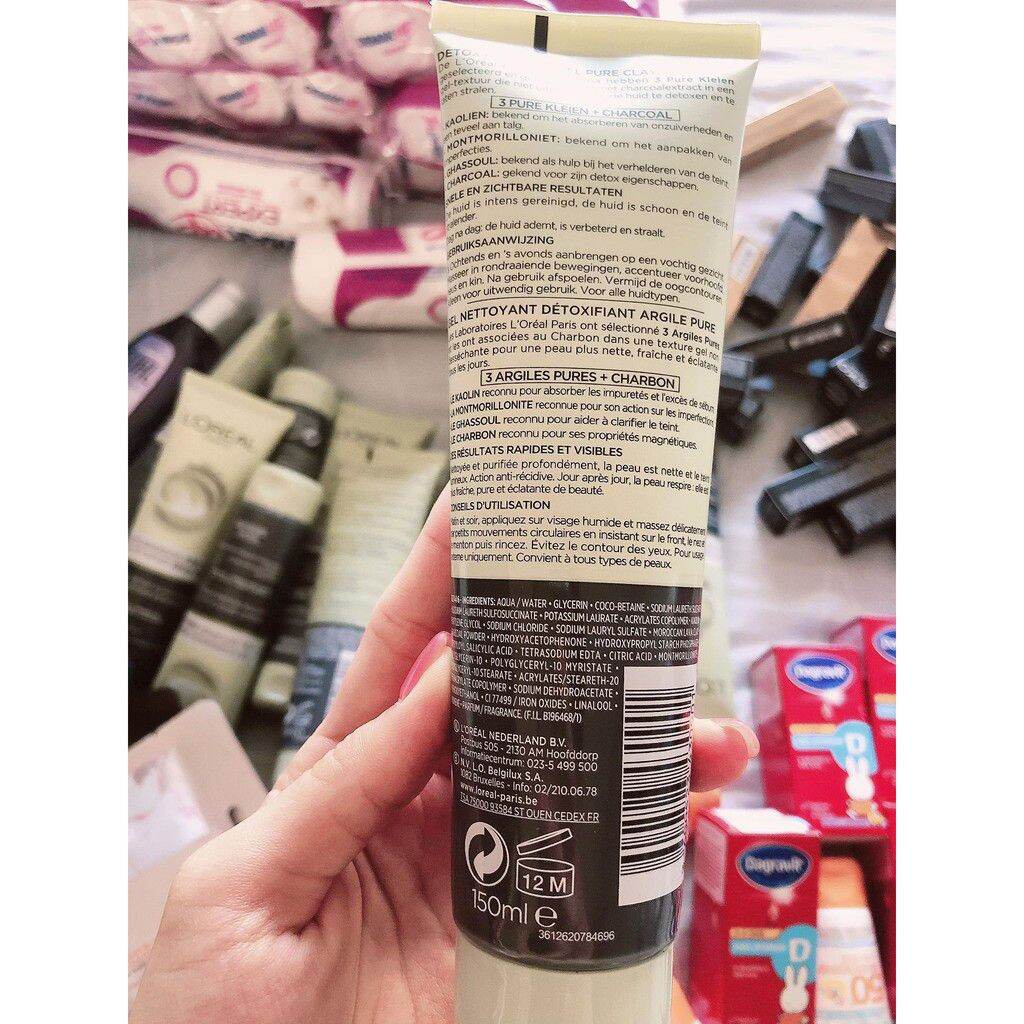 Mặt nạ đất sét L'OREAL Tuýt 150ml.Hàng xách tay Hà Lan