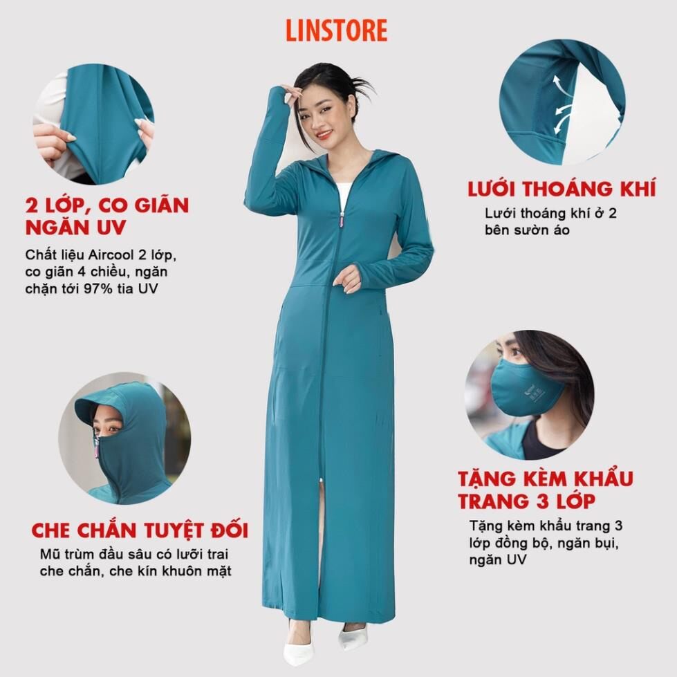 Áo chống nắng nữ dáng dài