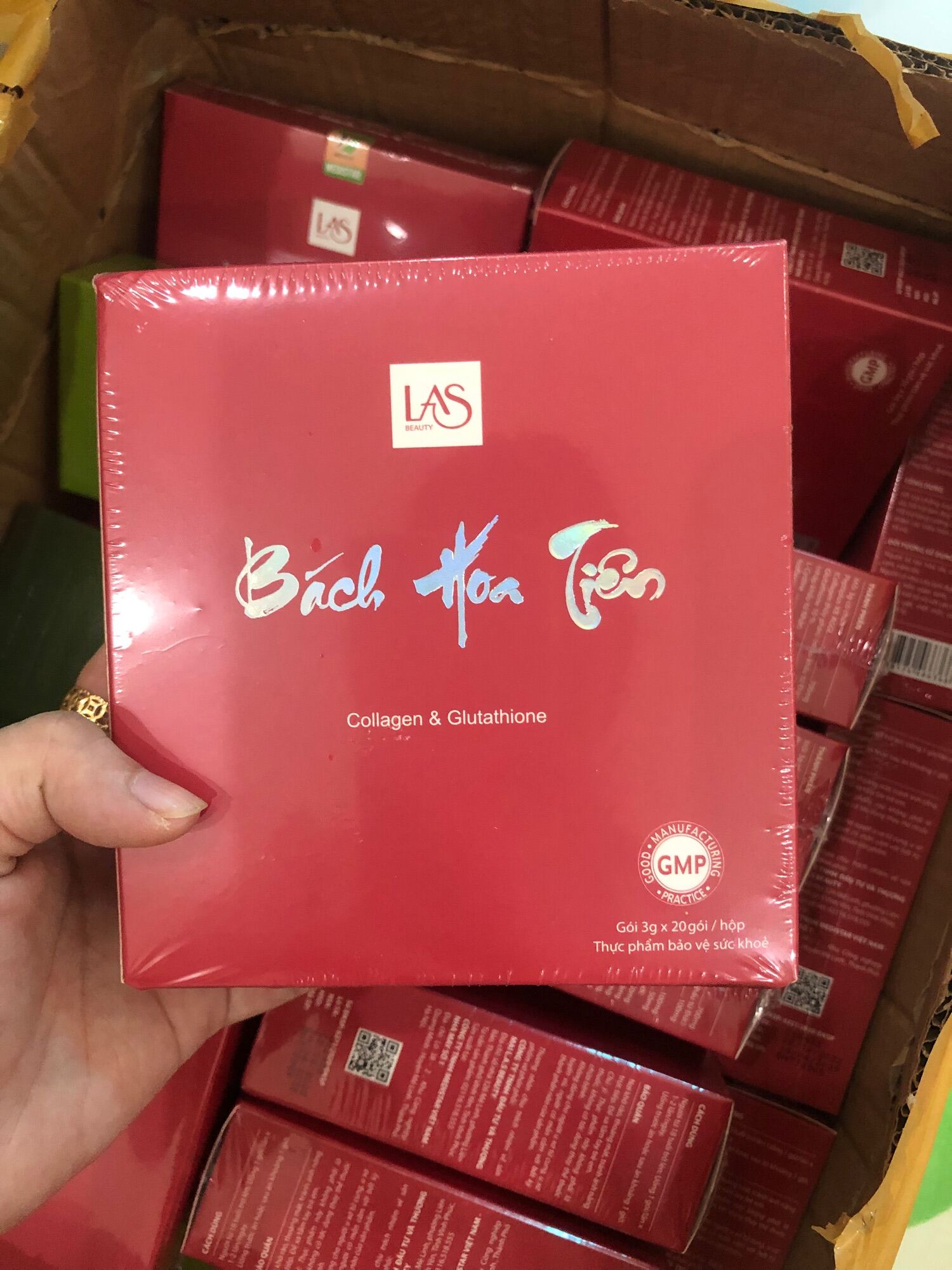 Mua 1 Tặng 1 Cốm Uống Đẹp Da Bách Hoa Tiên Las Beauty Chính Hãng