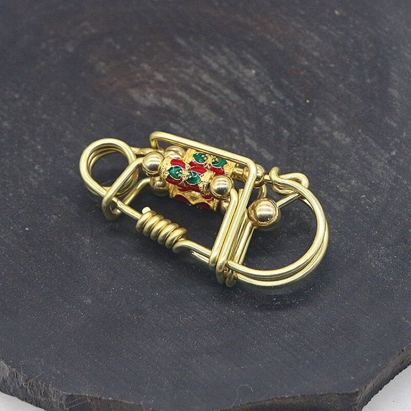 Móc khoá đồng handmade , móc khoá đồng phong thuỷ