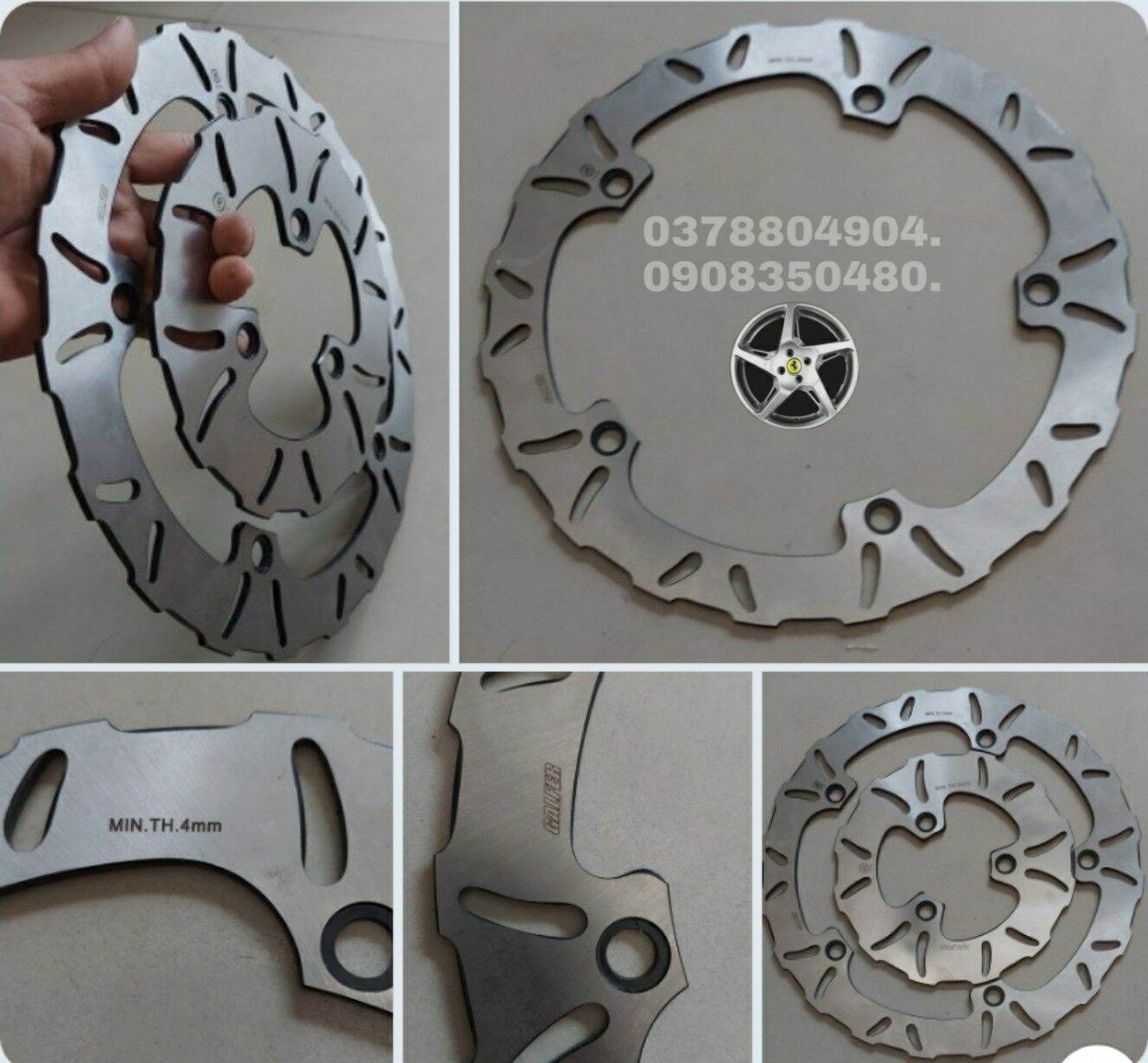 đĩa trước sau dành cho xe RAIDER SATRIA( mẫu ngẫu nhiên nhiên, )