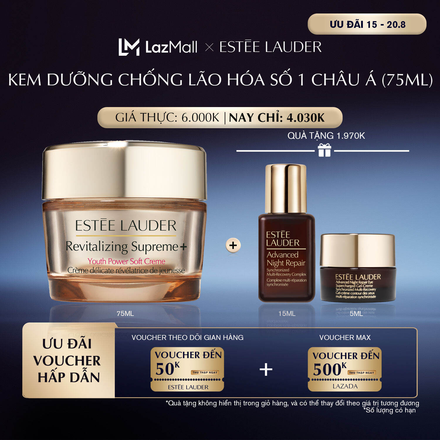 Kem dưỡng Collagen chống lão hóa dưỡng ẩm Estee Lauder Revitalizing Supreme+ Youth Power Soft Creme Moisturizer – Moisturizer 75ml