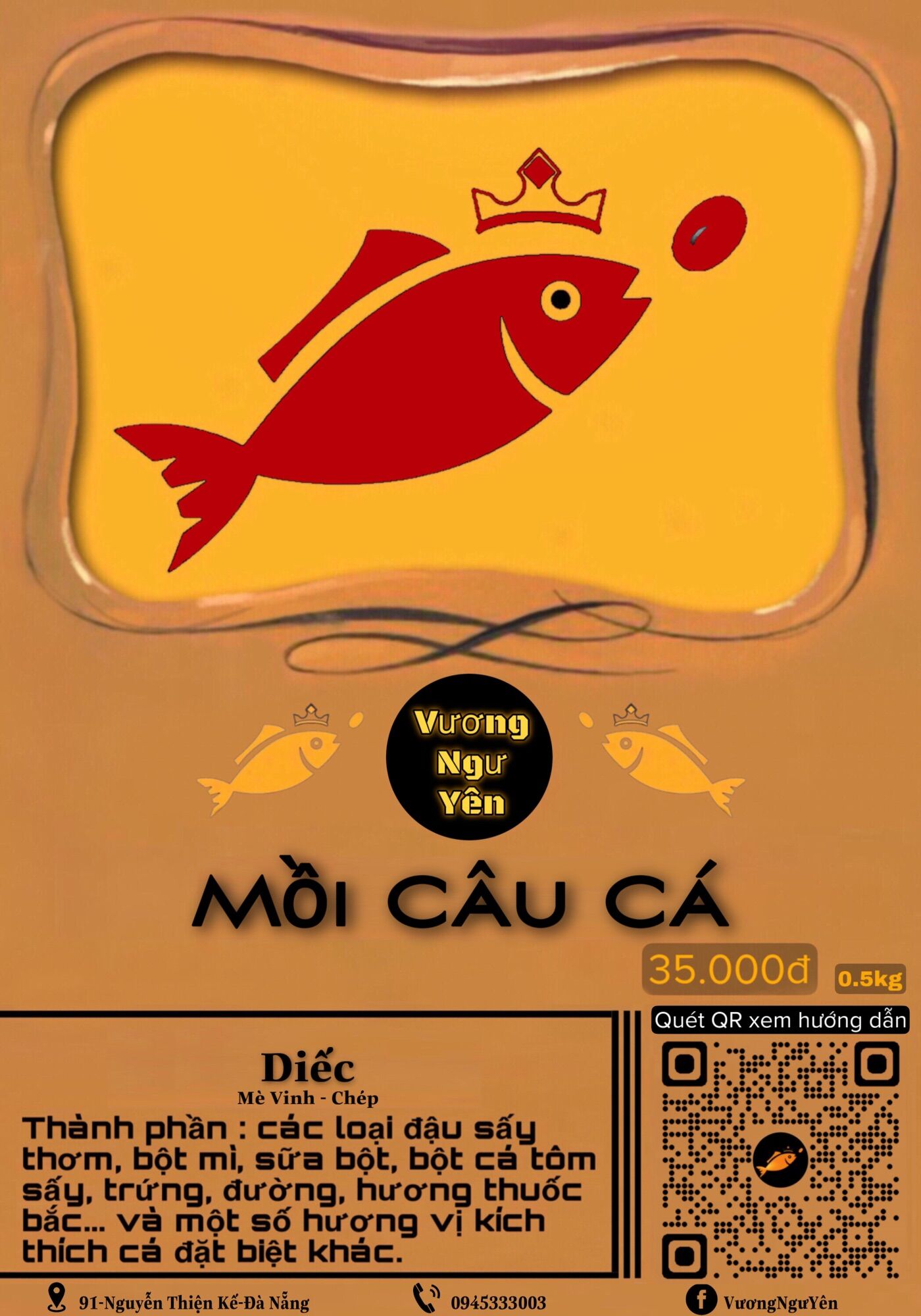 Bột câu cá Diếc - Vương Ngư Yên