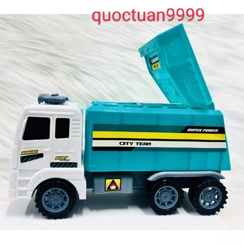 Mô hình đồ chơi xe chở rác chạy trớn cho bé