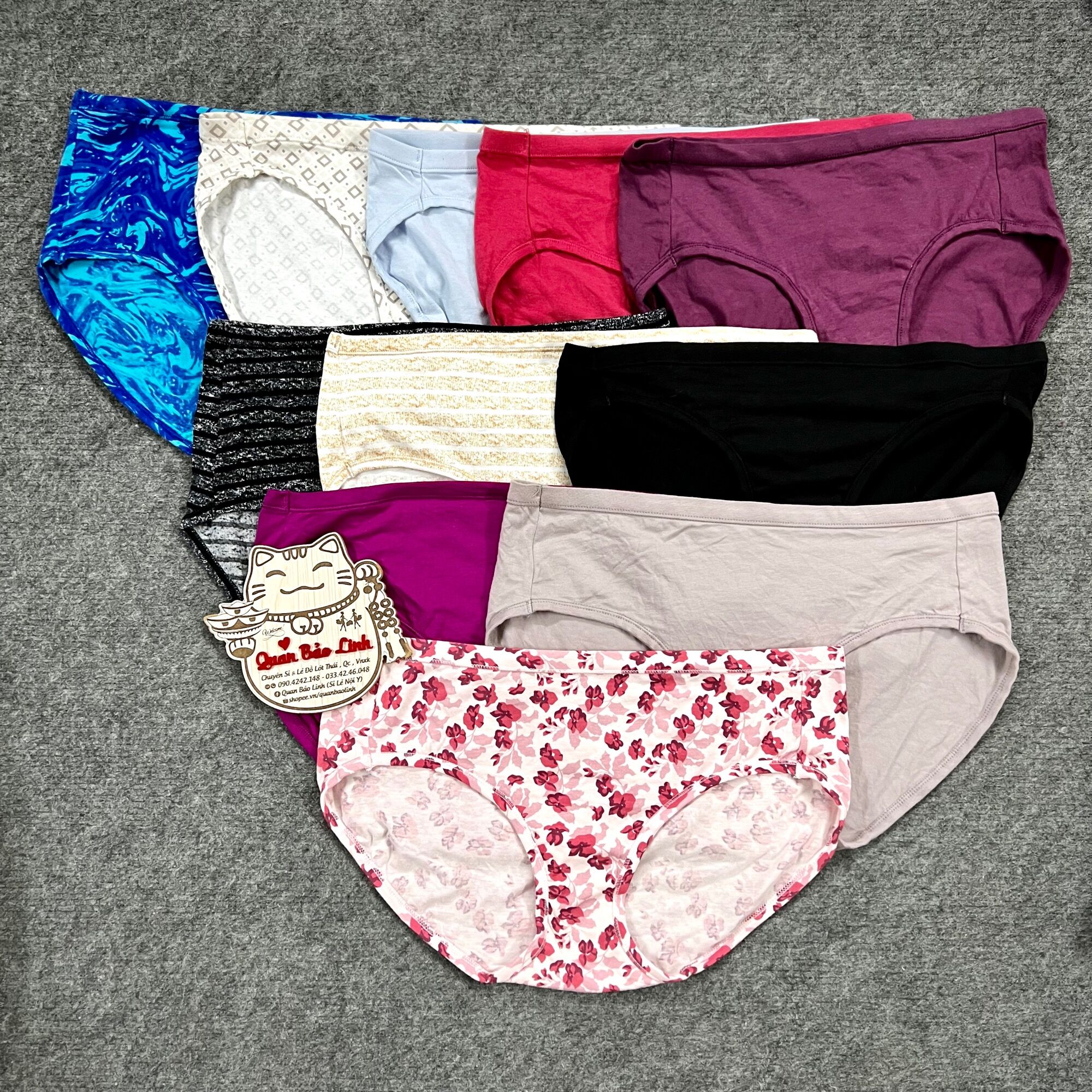10 quần lót thun xuất dư xịn Hanes