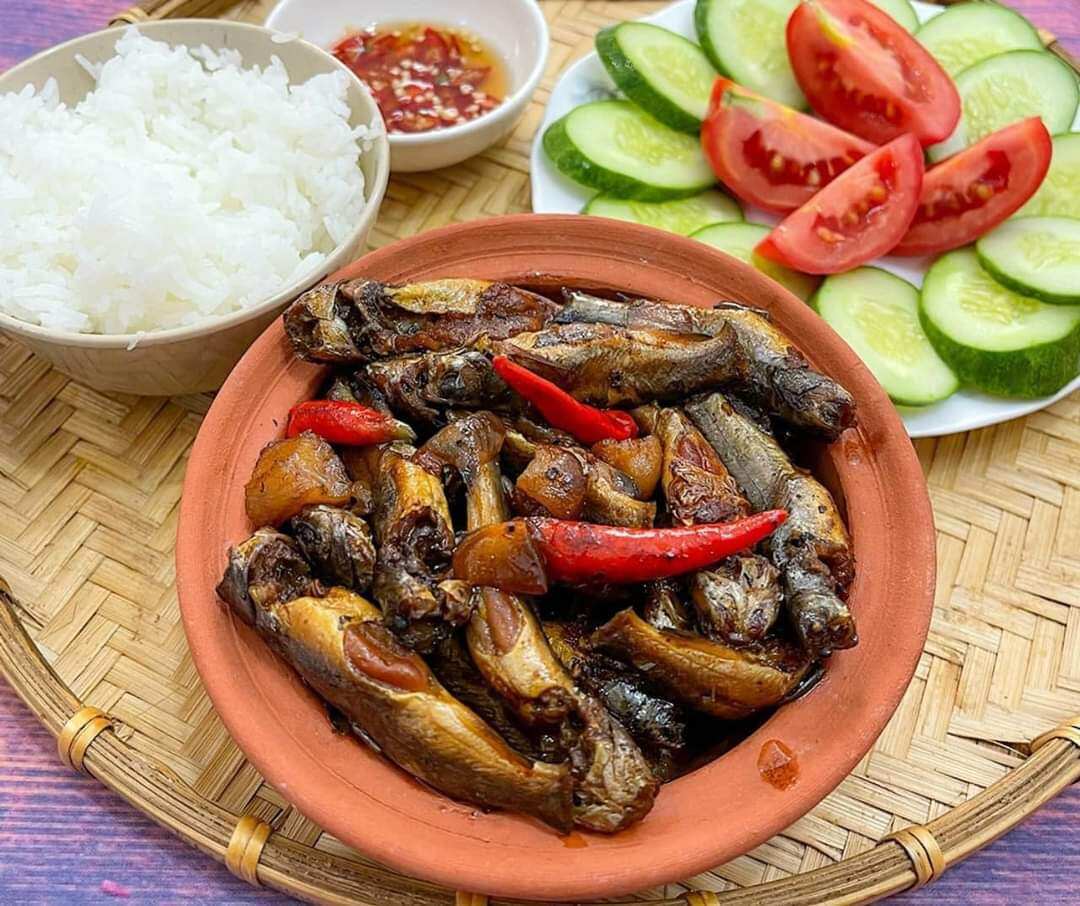 cá chốt trứng kho tiêu hộp 500g