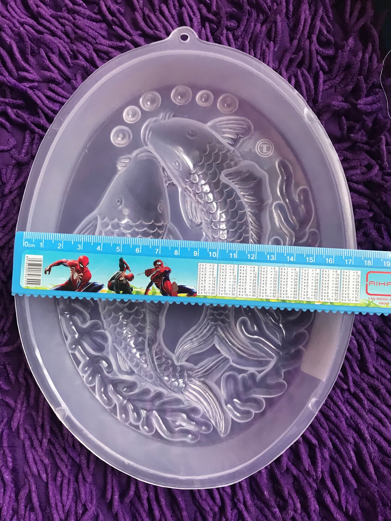 Khuôn Rau câu Lớn_ HÌNH Cá Chép (Dài 22*16cm)