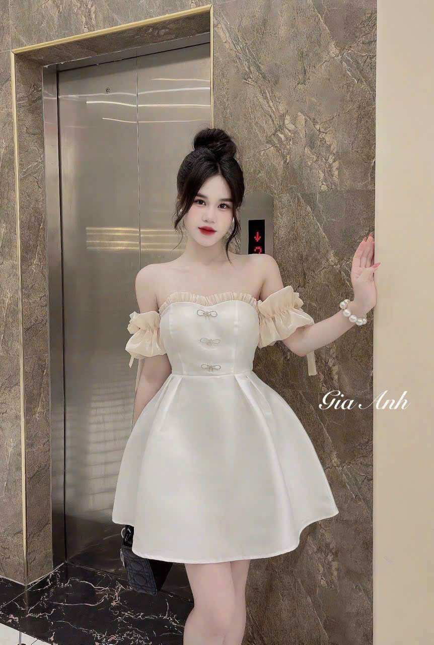 (SHOP BIGSIZE NỮ 50KG ĐẾN 90KG) đầm tapta xoè ngắn
