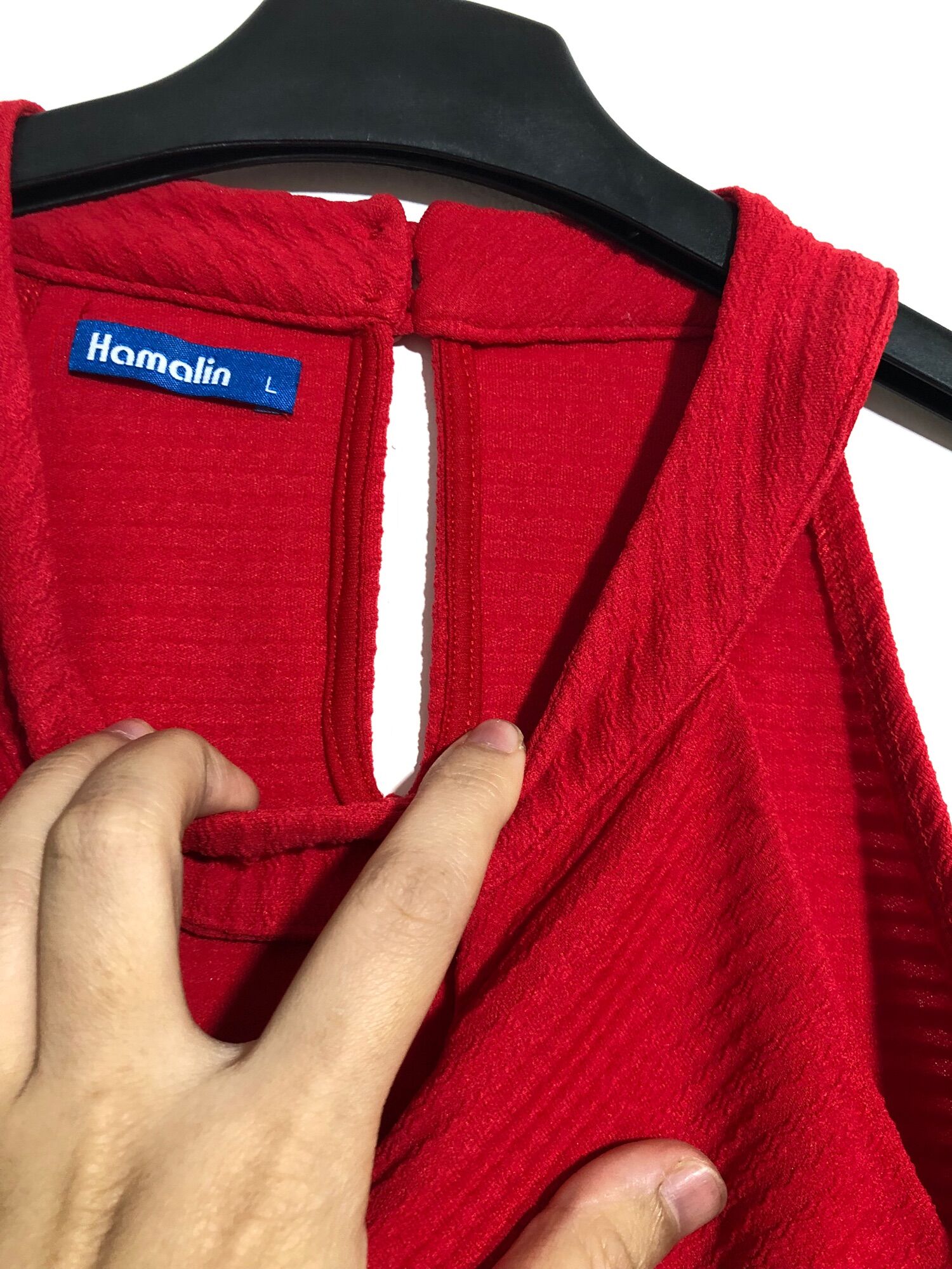 đầm cổ yếm xuất dư size M L