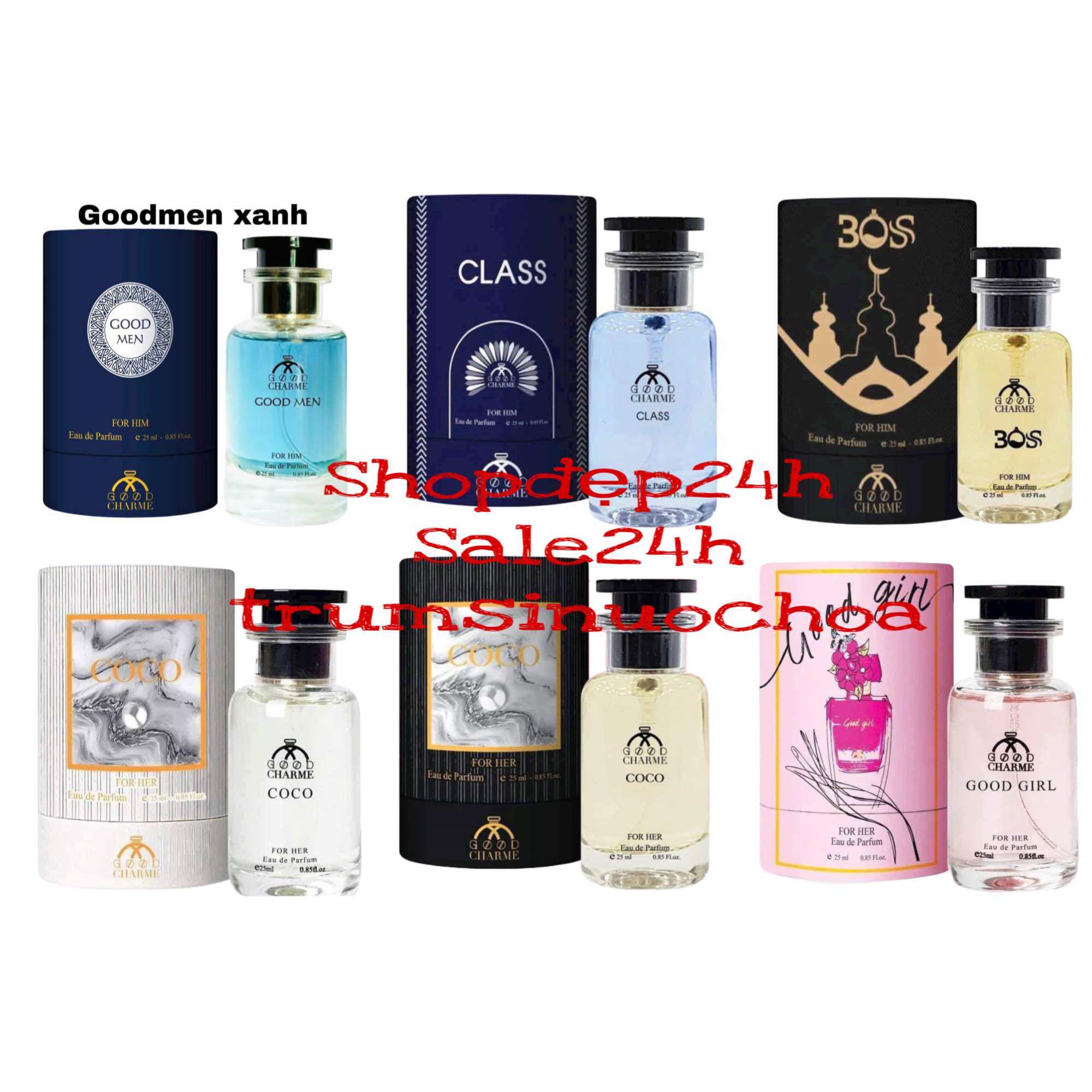 Nước hoa Goodchame BOSS 25ML - Class - Goodmen xanh - Coco - Good girl 25ml