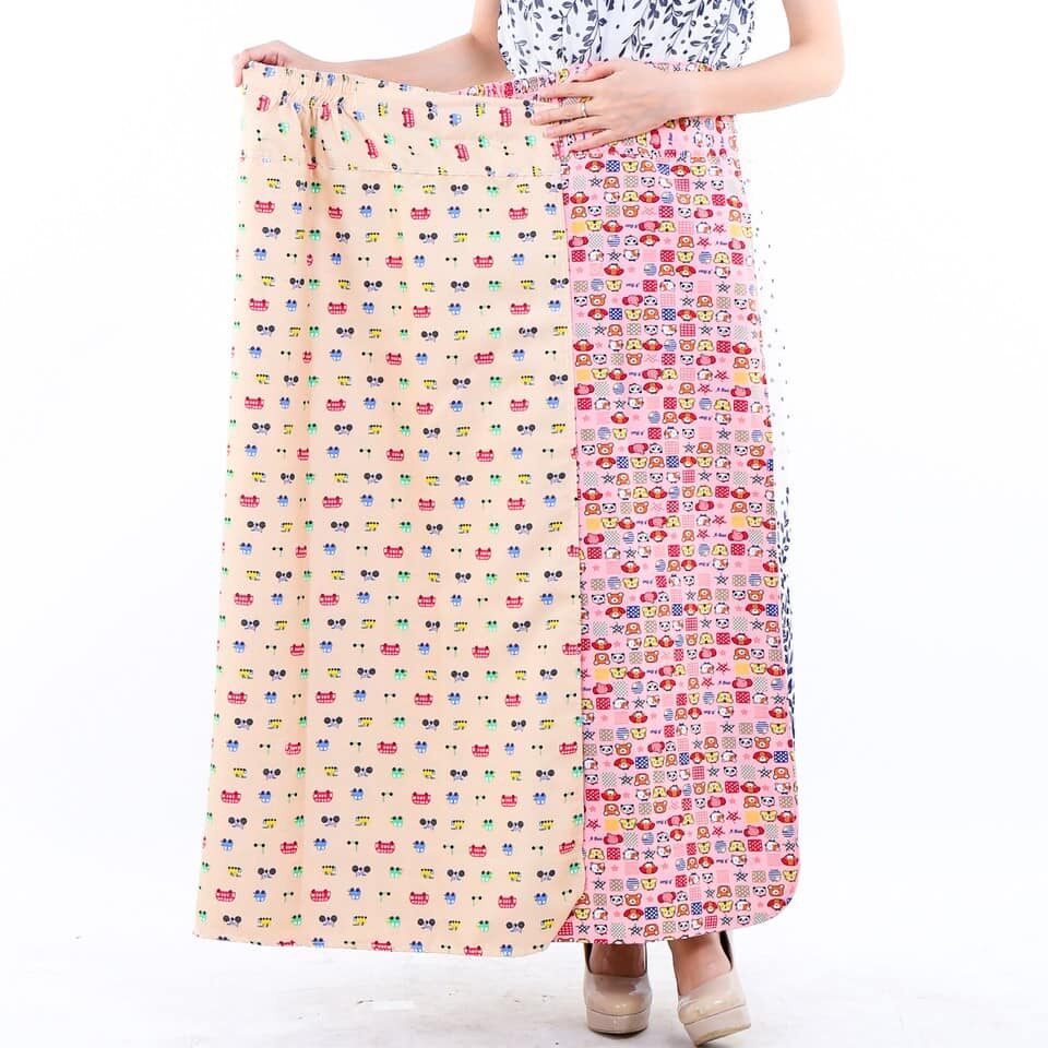 Váy chống nắng 2 lớp dày dặn vải kate