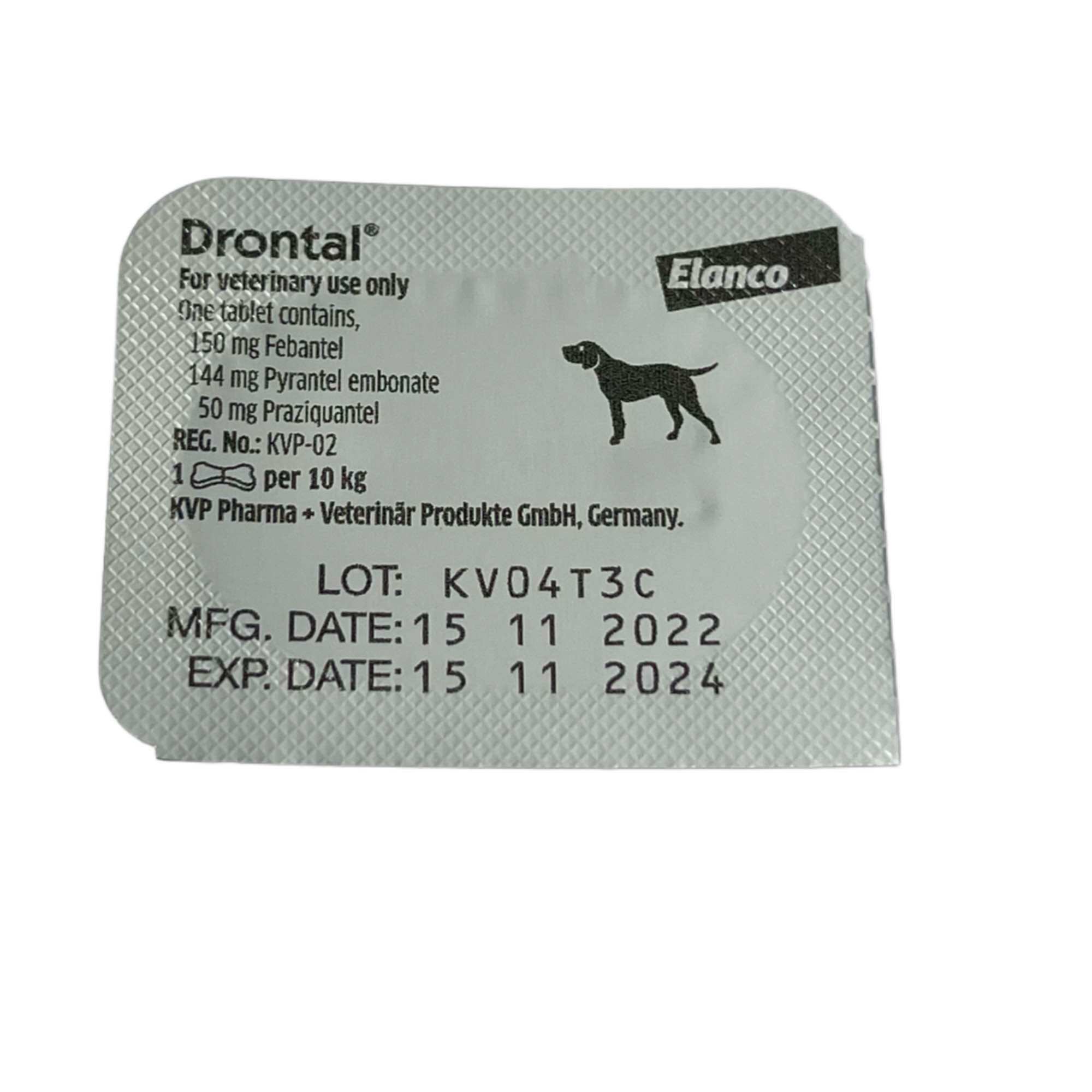 Viên uống tẩy giun sán cho chó lớn - Lẻ 1 Viên Drontal Dog