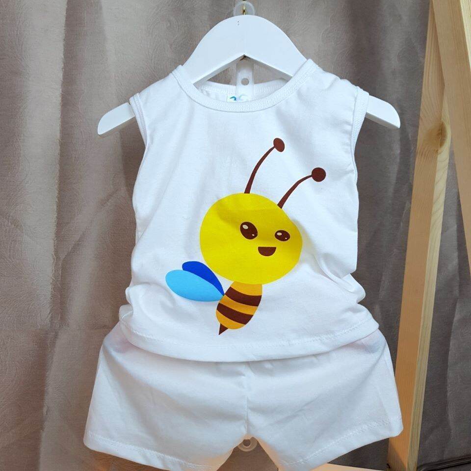 (21-25kg) ĐỒ BỘ SÁT NÁCH 100% COTTON DÀNH CHO BÉ TRAI VÀ BÉ GÁI