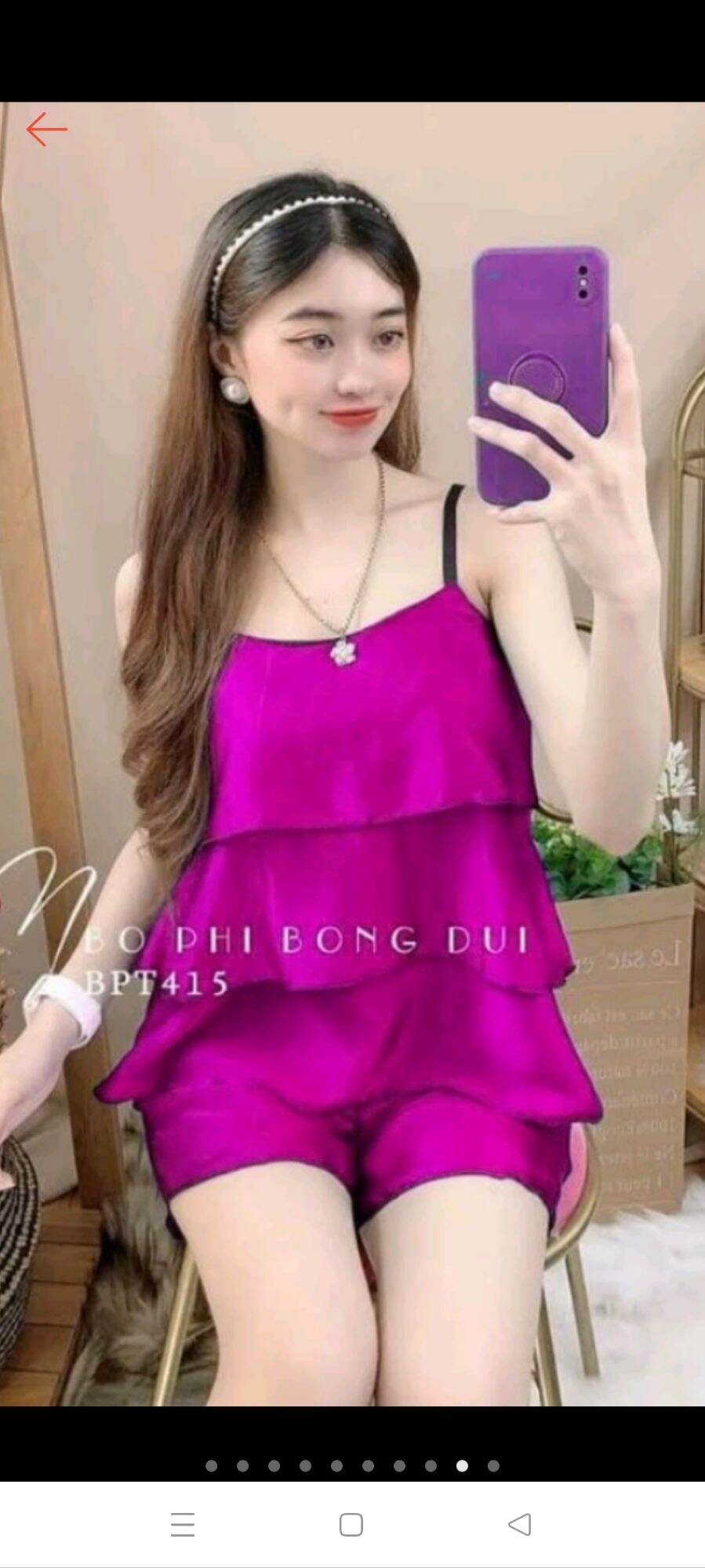 Bộ phi mặc nhà 3 tầng dễ thương.