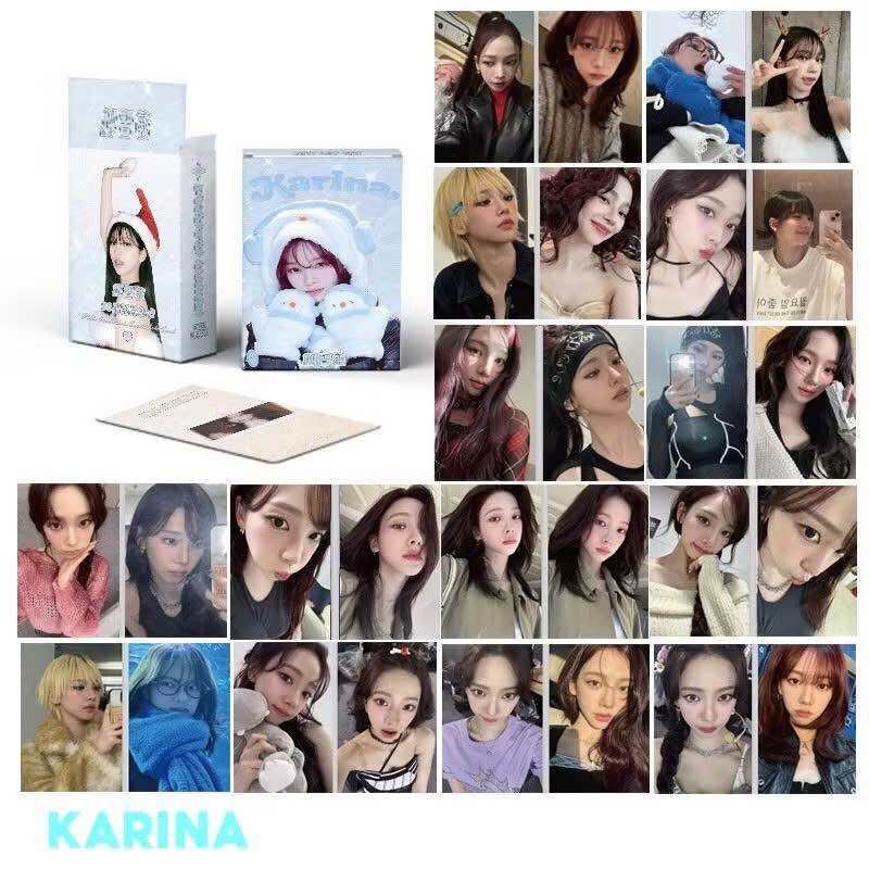 Set 50 photo card unoff Hologram AESPA Karina 2025