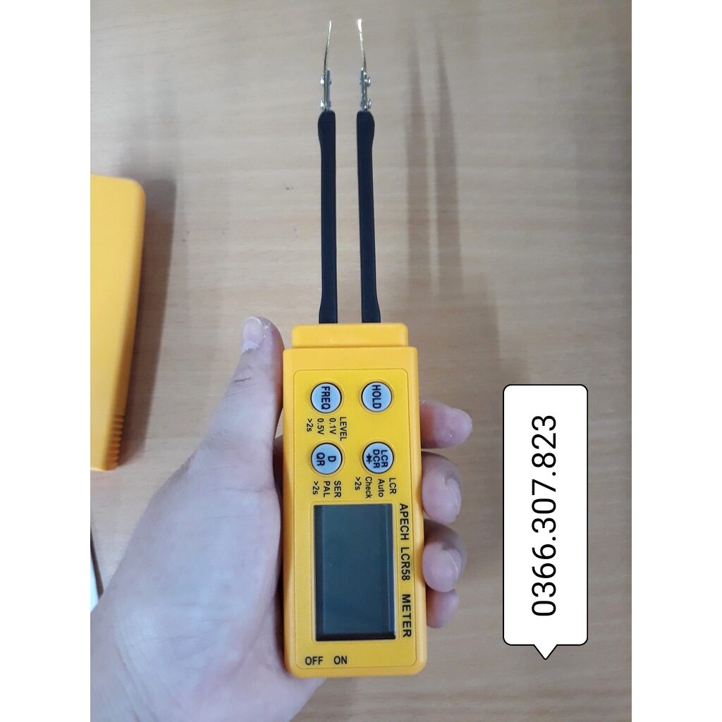 Bút đo tụ điện, điện trở, cuộn cảm dạng nhíp apech lcr-58