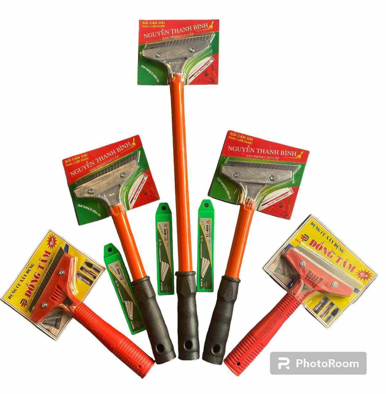 Sủi Cán Dài +Tặng Hộp Dao-Sủi Mặt Phẳng -Sủi Tường