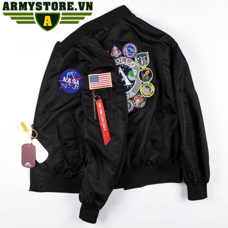 Áo khoác Pilot Nasa cao cấp ARM-1230 (Xanh mực)