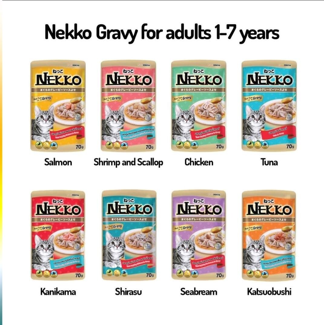 [HCM]Thức ăn Pate Nekko cho mèo gói 70gam