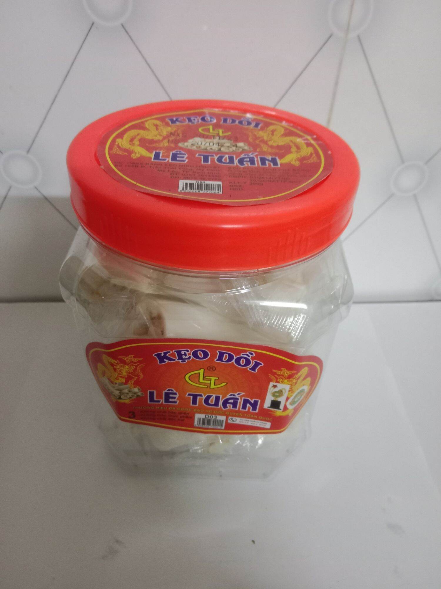 ĐẶC SẢN KẸO DỒI LẠC NAM ĐỊNH  ( hộp 380 g)