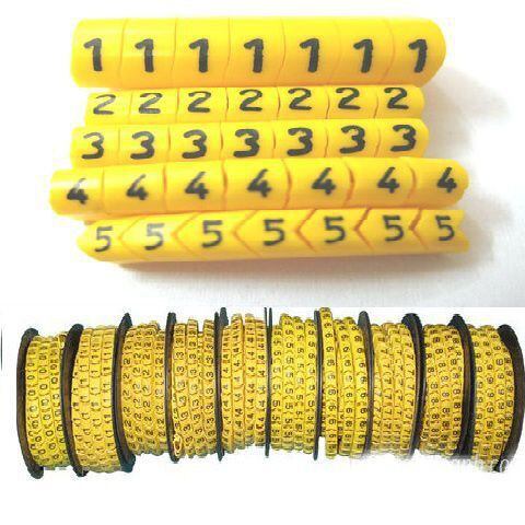Vòng đánh số dây mạng cat5 , cat6 , vòng đánh dấu dây cáp tín hiệu từ 0 đến 9