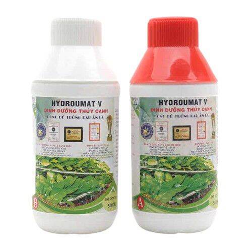 1 Cặp 1 lít dung dịch dinh dưỡng thủy canh HydroUmat dùng cho củ quả