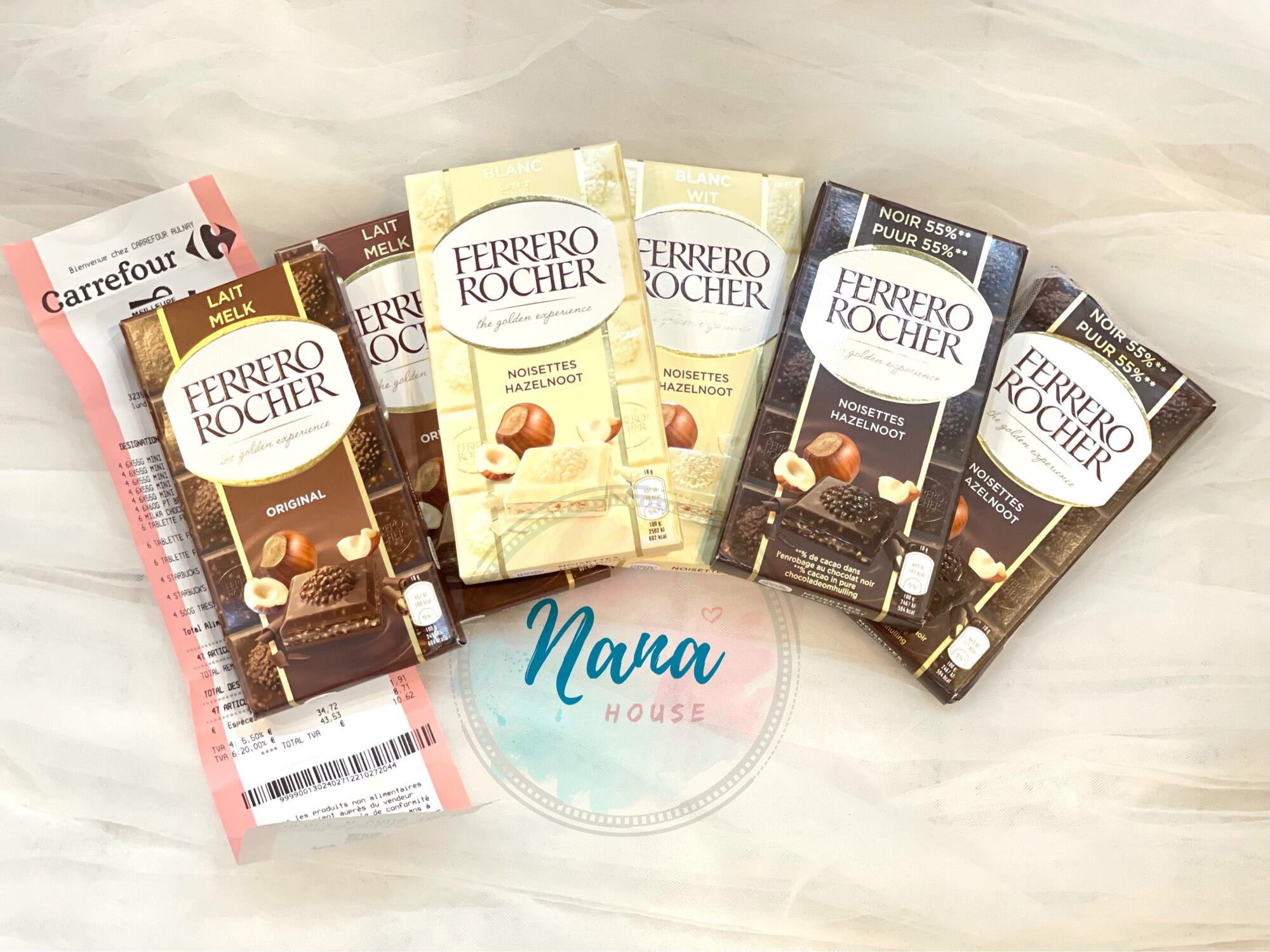 Chocolate Socola Ferrero Rocher loại thanh 90gram mới phát hành của Pháp