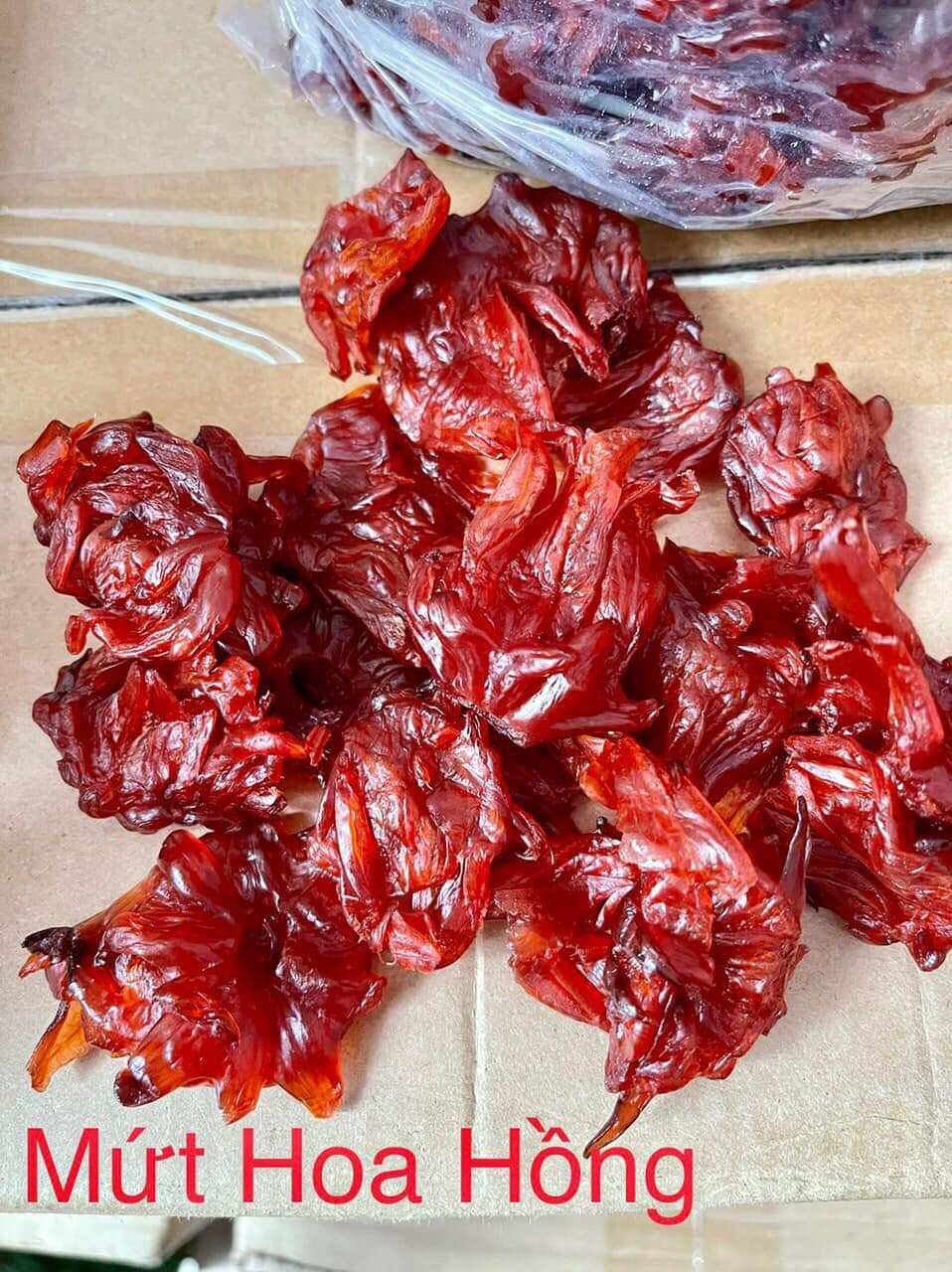 250gr mứt hoa hồng chua ngọt giòn ngon cho khách