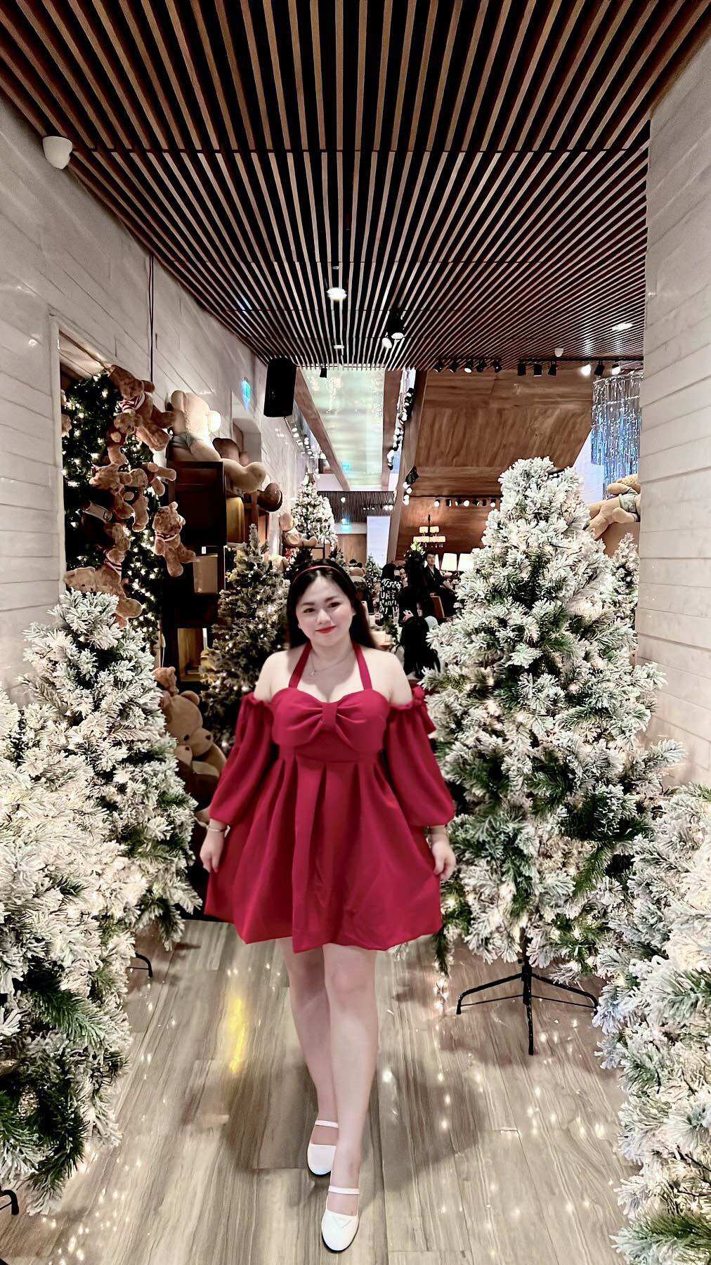 Đầm bí xốp phối chiffon