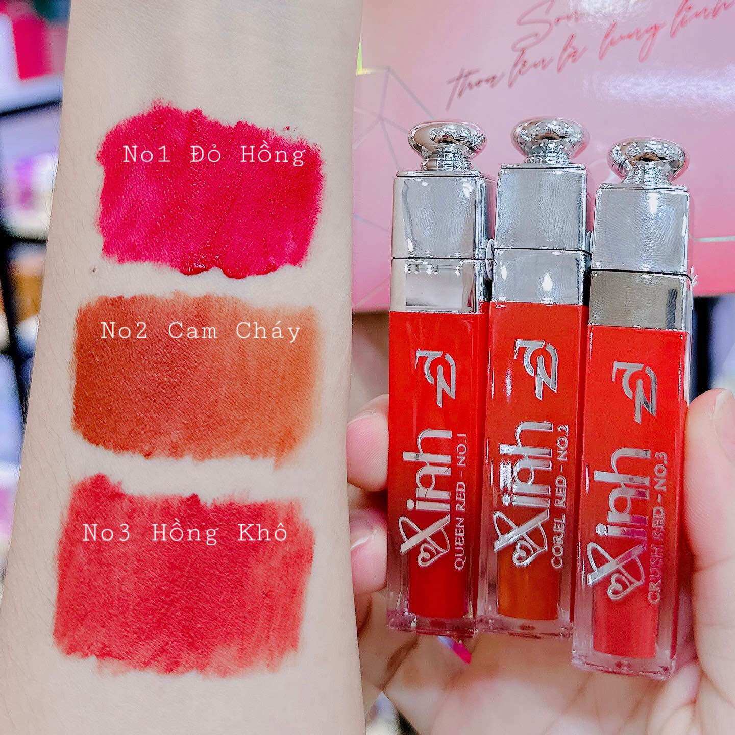 Combo Son Xinh x3 kèm tẩy tbc môi