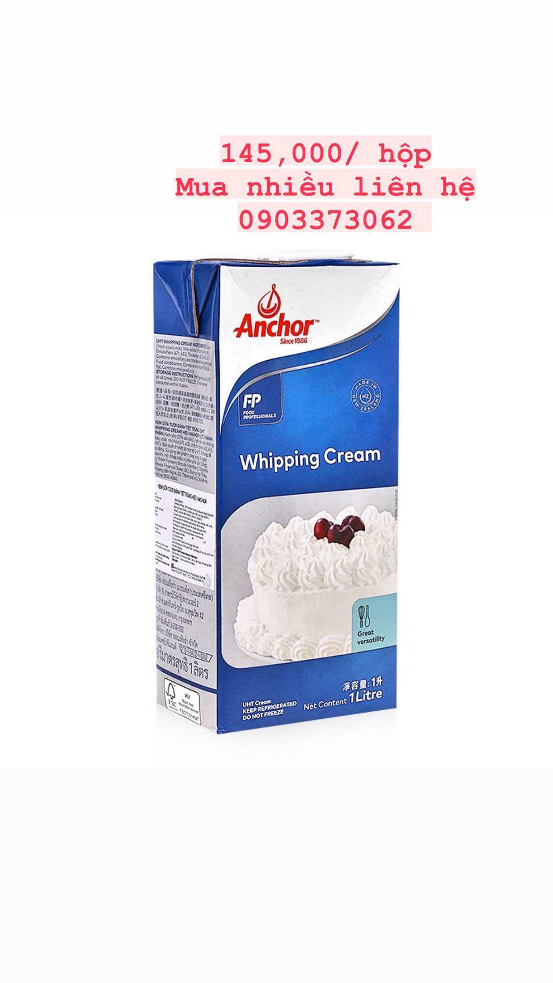 Whipping cream Anchor 1L - Hộp 1L