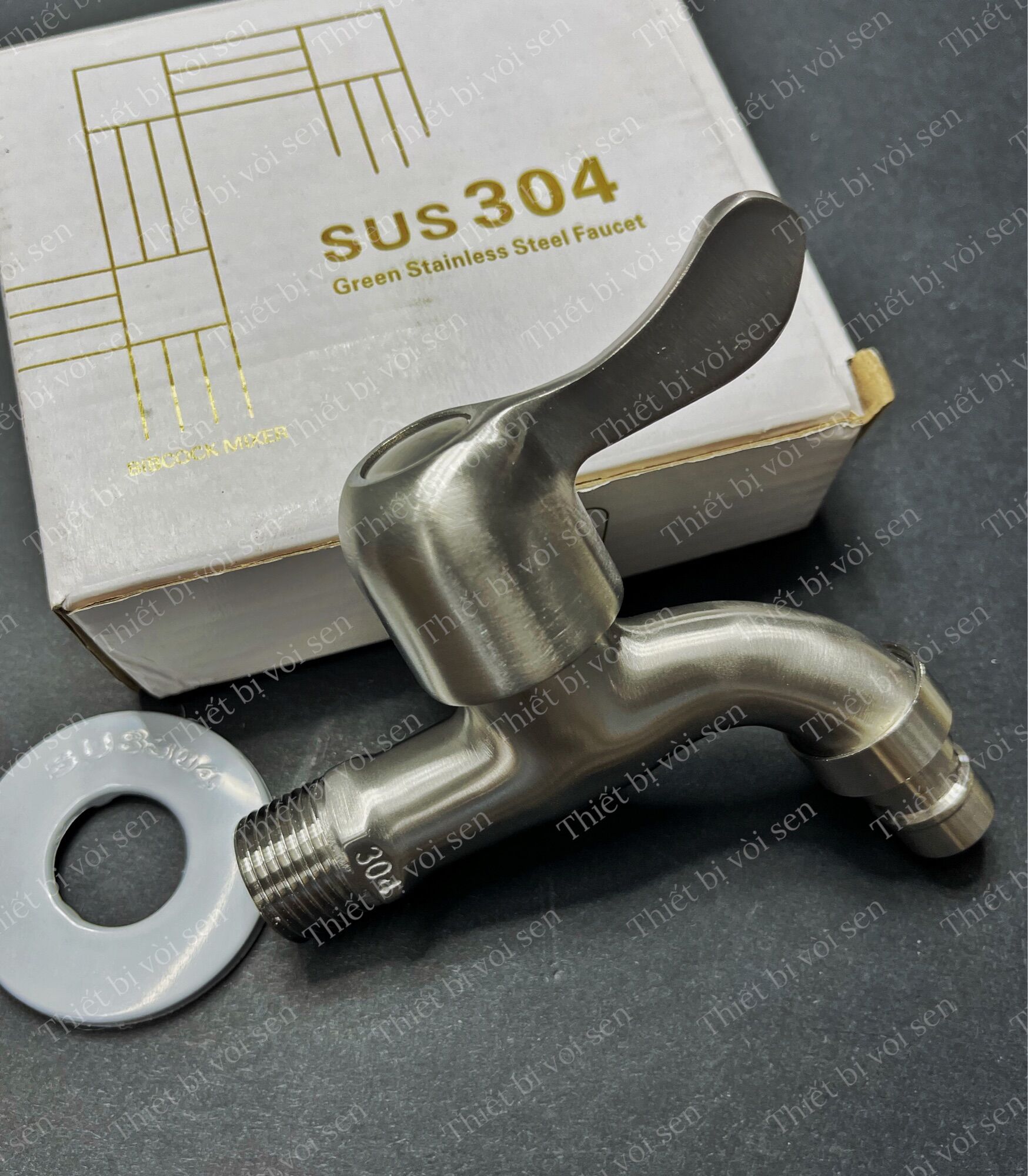 Hcm vòi hồ inox sus 304, vòi xả nước sus 304 cao cấp