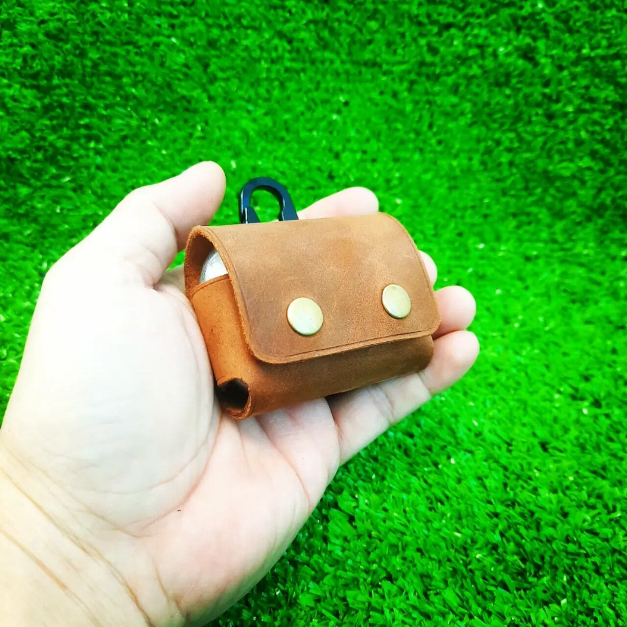 BAO DA MARSHALL MOTIF A.N.C TỐI GIẢN (DA THẬT) HANDMADE
