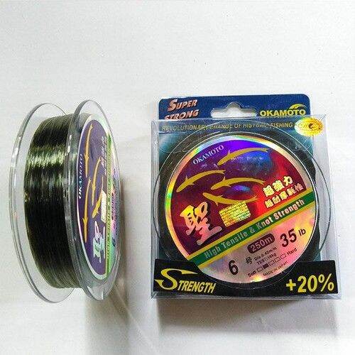 Cước cá cơm 4 con cá  nhật bản OKAMOTO cuộn dài 250m