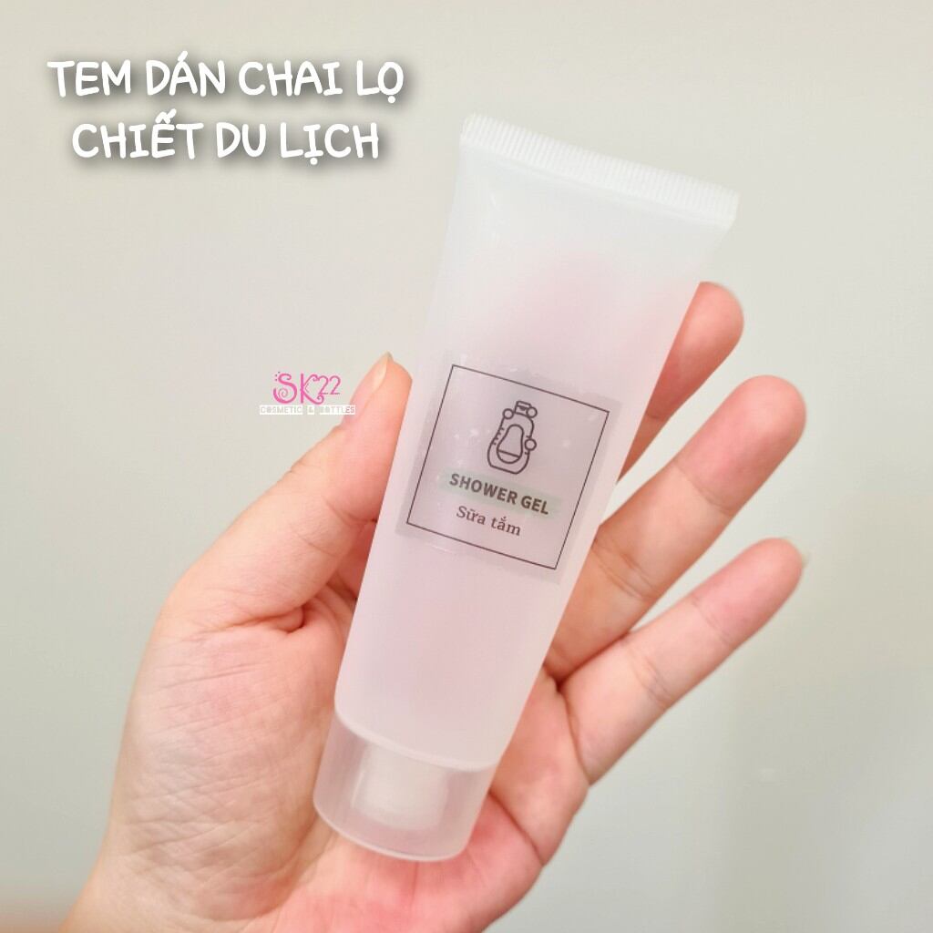 TEM DÁN CHAI LỌ CHIẾT DU LỊCH