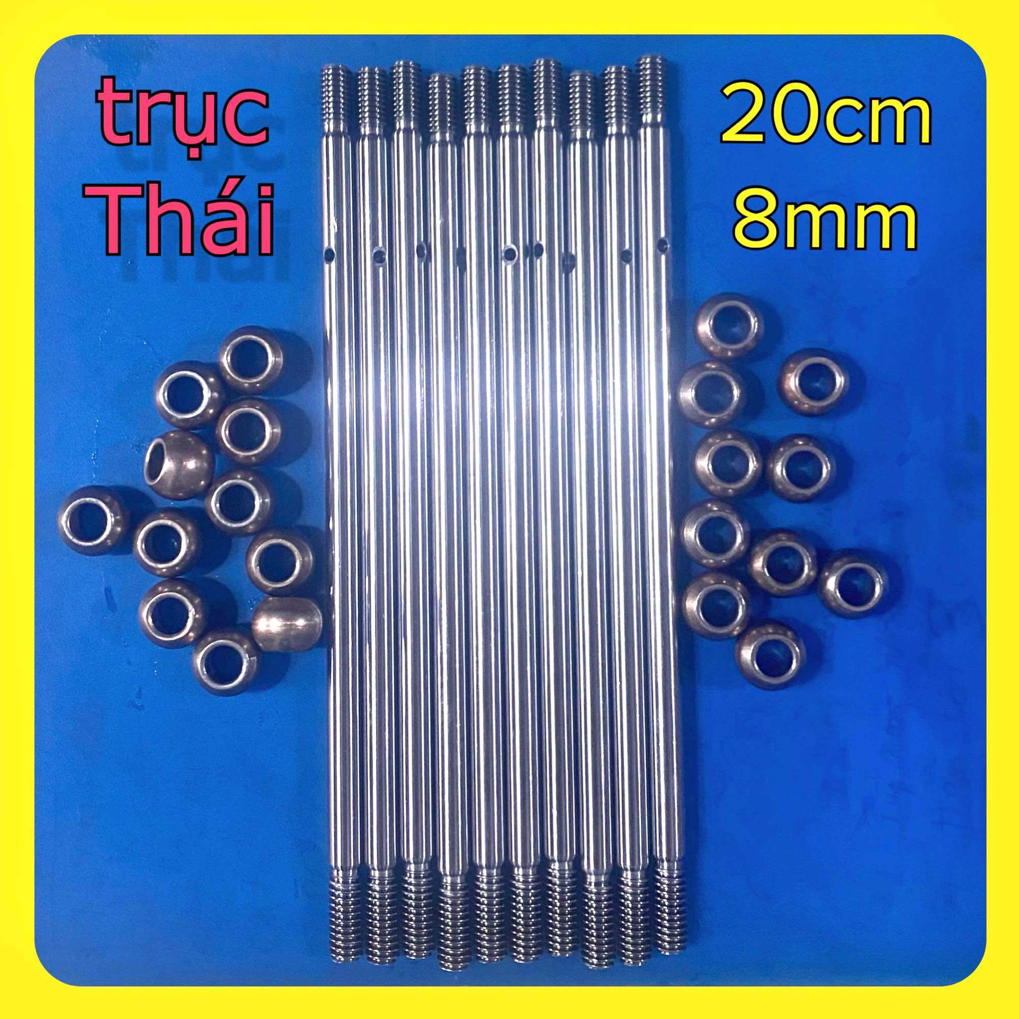 10 bộ trục quạt thái 20cm kèm bạc