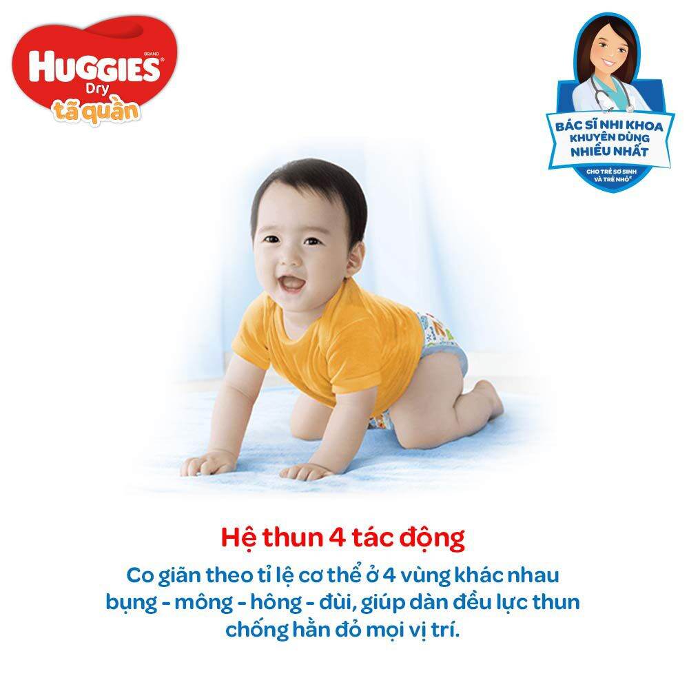 Tã bỉm quần Huggies XL 62 miếng. Date 10/2023