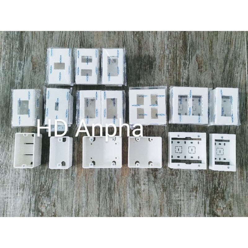 Đế âm tường, đế âm đơn, đế nổi đơn nanoco